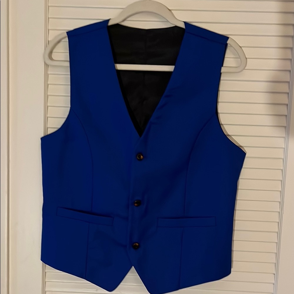 Woman’s Timeless Blue Vest Size L